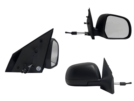 ESPEJO DER MANUAL NEGRO POROSO C/CONTROL (V-DRIVE 20-25)