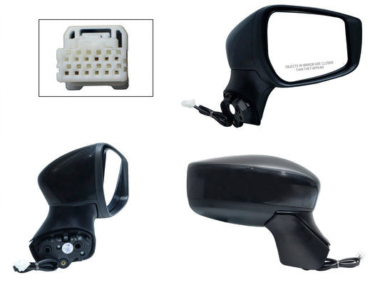 ESPEJO DER ELECT NEGRO P/PINTAR (3PINES)