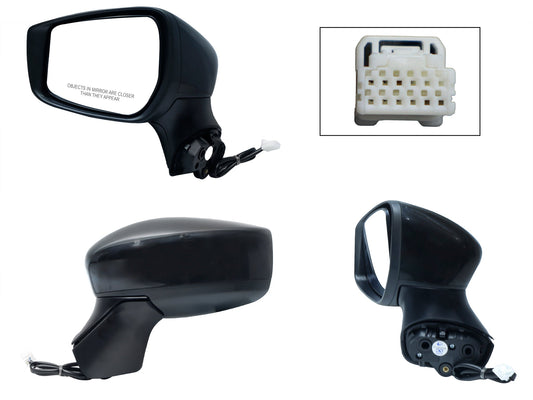 ESPEJO IZQ ELECT NEGRO P/PINTAR (3PINES)