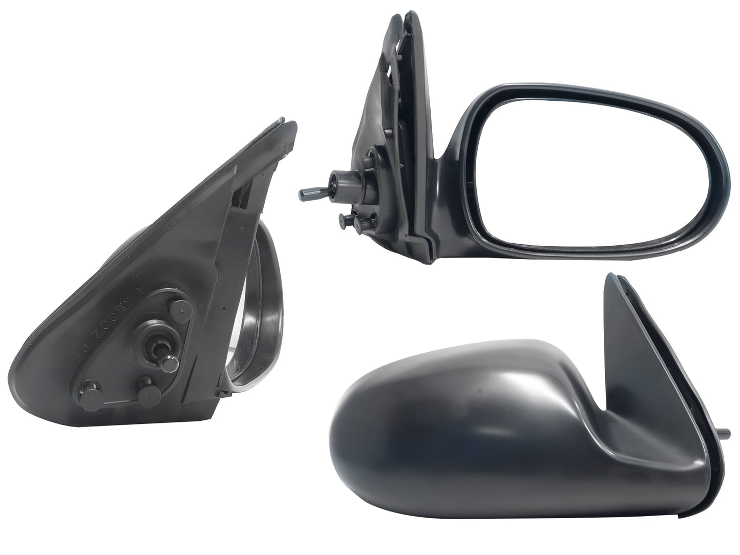 ESPEJO DER MANUAL NEGRO P/PINTAR C/CONTROL