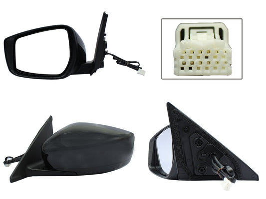ESPEJO IZQ ELECT NEGRO P/PINTAR (3PINES)