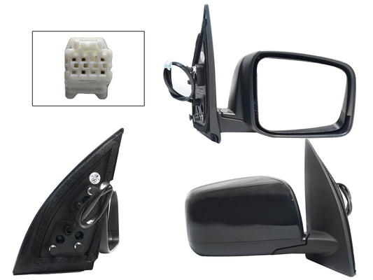 ESPEJO DER ELECT NEGRO P/PINTAR C/DESEMPAÑANTE (5PINES)