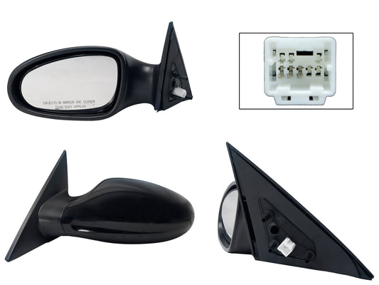 ESPEJO IZQ ELECT NEGRO P/PINTAR (3PINES)