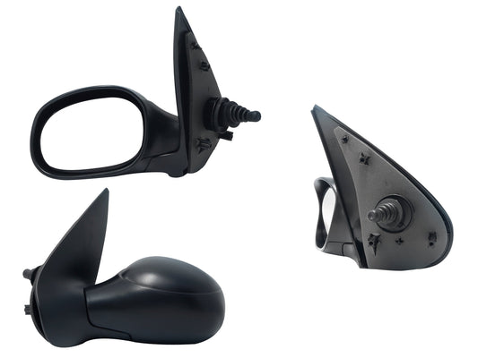 ESPEJO IZQ MANUAL NEGRO POROSO C/CONTROL 3PTAS