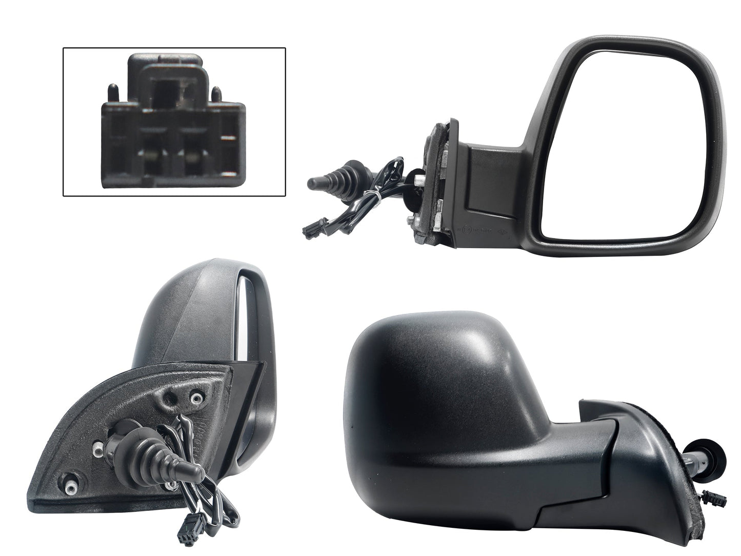 ESPEJO DER MANUAL NEGRO POROSO C/CONTROL C/SENSOR TEMPERATURA (2PINES)