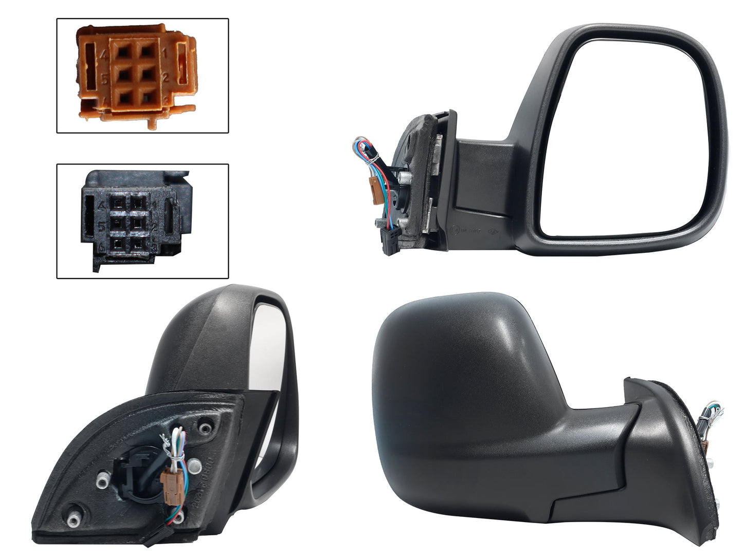 ESPEJO DER ELECT NEGRO POROSO C/DESEMPAÑANTE C/SENSOR TEMPERATURA (7PINES) (RIFTER 20-23 ACTIVE)