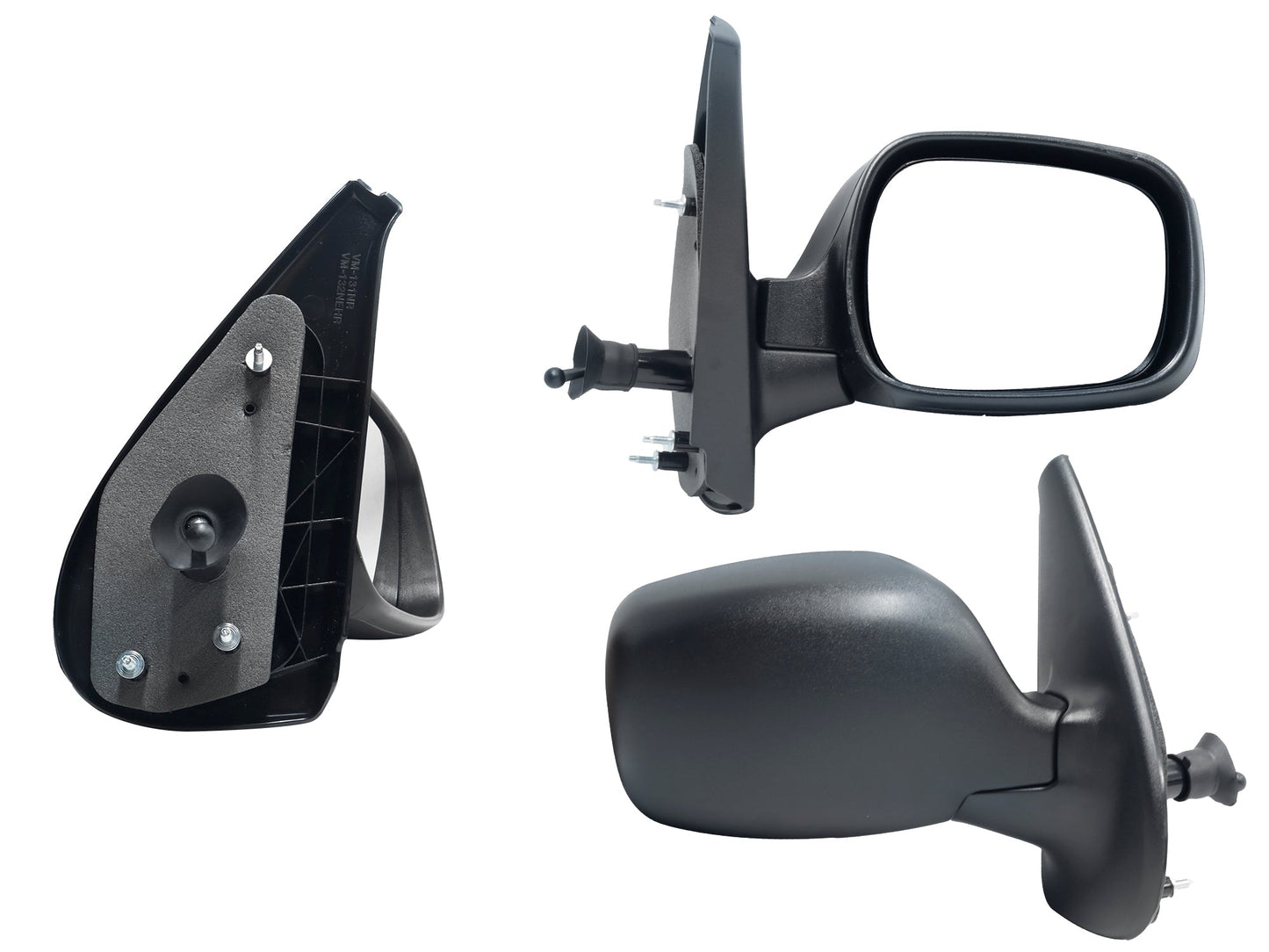 ESPEJO DER MANUAL NEGRO POROSO C/CONTROL