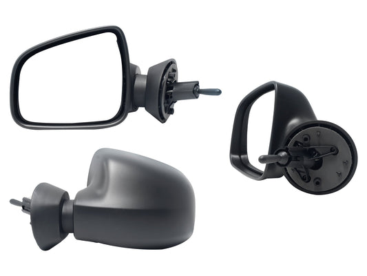 ESPEJO IZQ MANUAL NEGRO POROSO (SANDERO-STEPWAY 10-15)