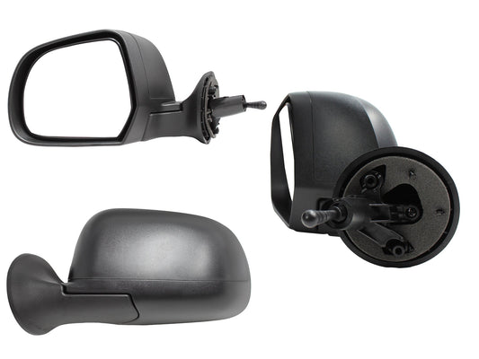 ESPEJO IZQ MANUAL NEGRO POROSO C/CONTROL (OROCH 18-22)