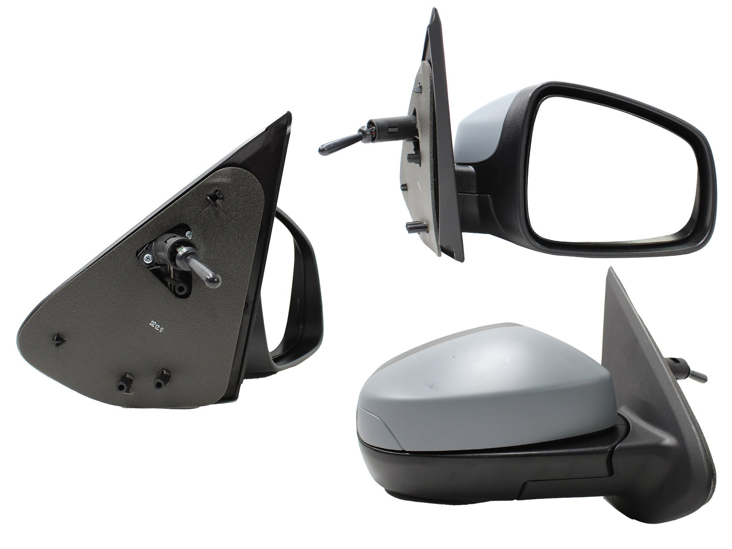 ESPEJO DER MANUAL GRIS P/PINTAR C/CONTROL (SANDERO-STEPWAY 16-20)