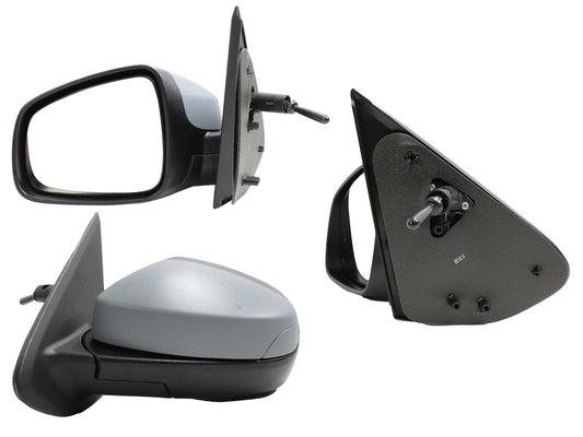 ESPEJO IZQ MANUAL GRIS P/PINTAR C/CONTROL (SANDERO-STEPWAY 16-20)