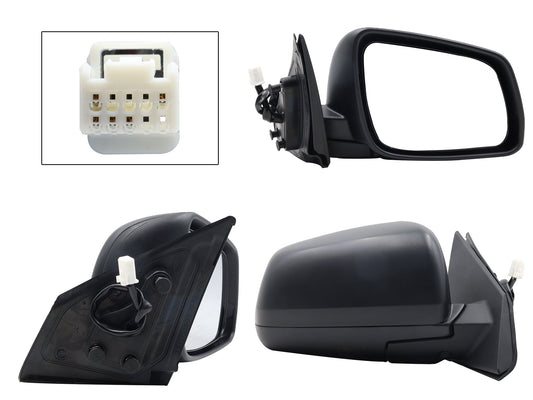 ESPEJO DER ELECT NEGRO P/PINTAR C/DESEMPAÑANTE (5PINES)