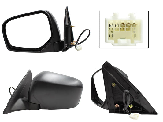 ESPEJO IZQ ELECT NEGRO POROSO (3PINES)