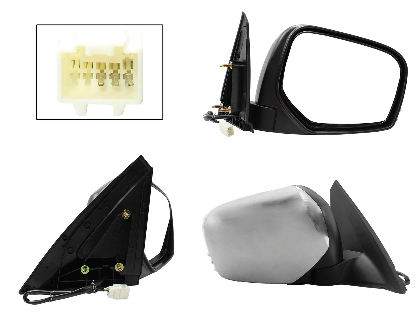 ESPEJO DER ELECT CROMO (3PINES)