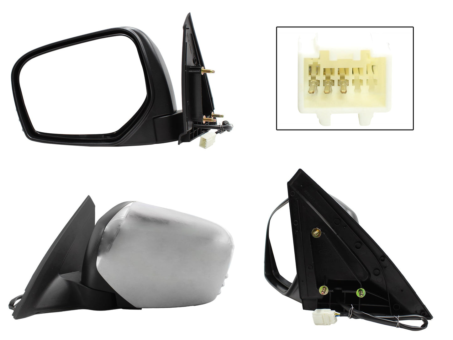 ESPEJO IZQ ELECT CROMO (3PINES)