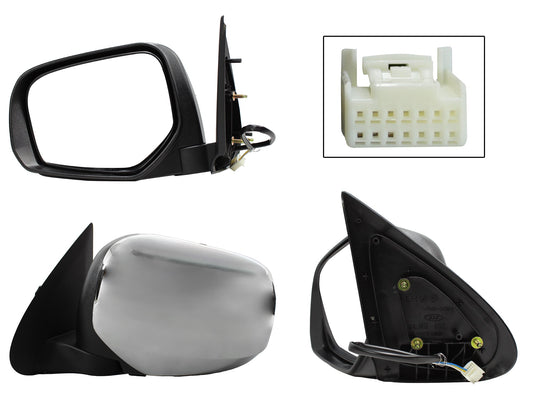 ESPEJO IZQ ELECT CROMO (3PINES)