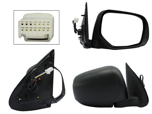 ESPEJO DER ELECT NEGRO P/PINTAR (3PINES)