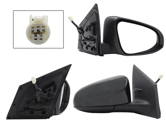 ESPEJO DER ELECT NEGRO P/PINTAR C/DESEMPAÑANTE (5PINES)