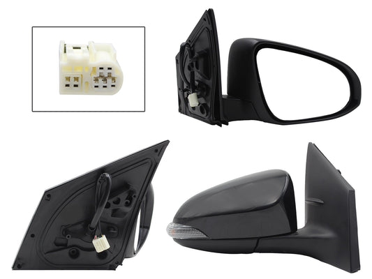 ESPEJO DER ELECT NEGRO P/PINTAR C/LUZ DIRECCIONAL C/DESEMPAÑANTE (7PINES)