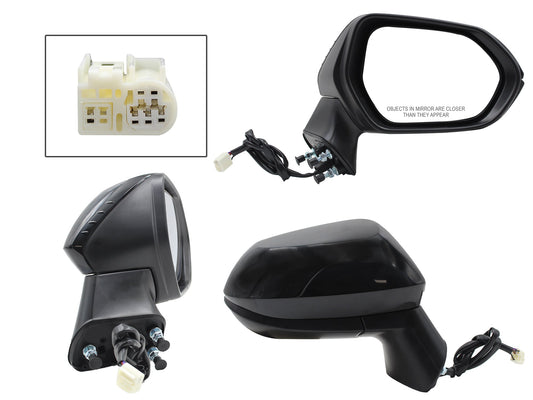 ESPEJO DER ELECT NEGRO P/PINTAR C/DESEMPAÑANTE (5PINES)