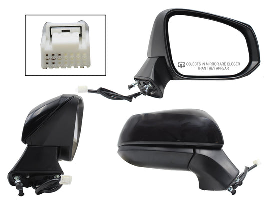 ESPEJO DER ELECT NEGRO P/PINTAR C/DESEMPAÑANTE (5PINES)