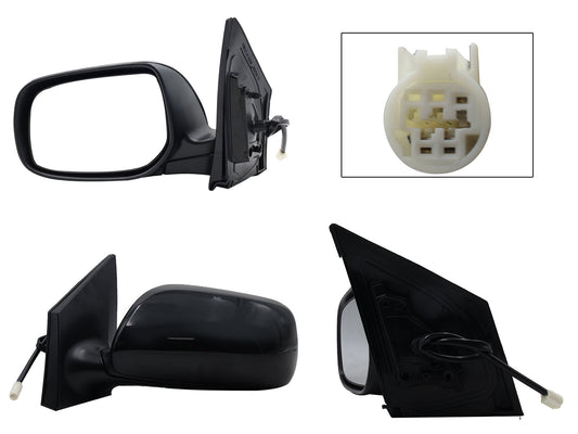 ESPEJO IZQ ELECT NEGRO P/PINTAR (3PINES)