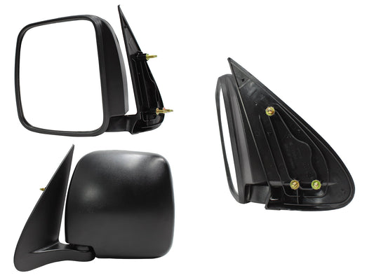 ESPEJO IZQ MANUAL NEGRO POROSO (BASE INT PLASTICO)