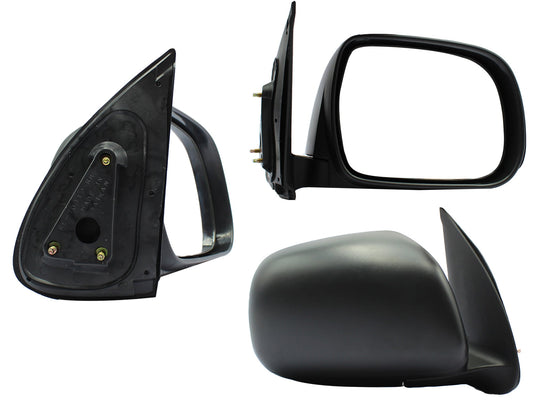 ESPEJO DER MANUAL NEGRO POROSO S/CONTROL