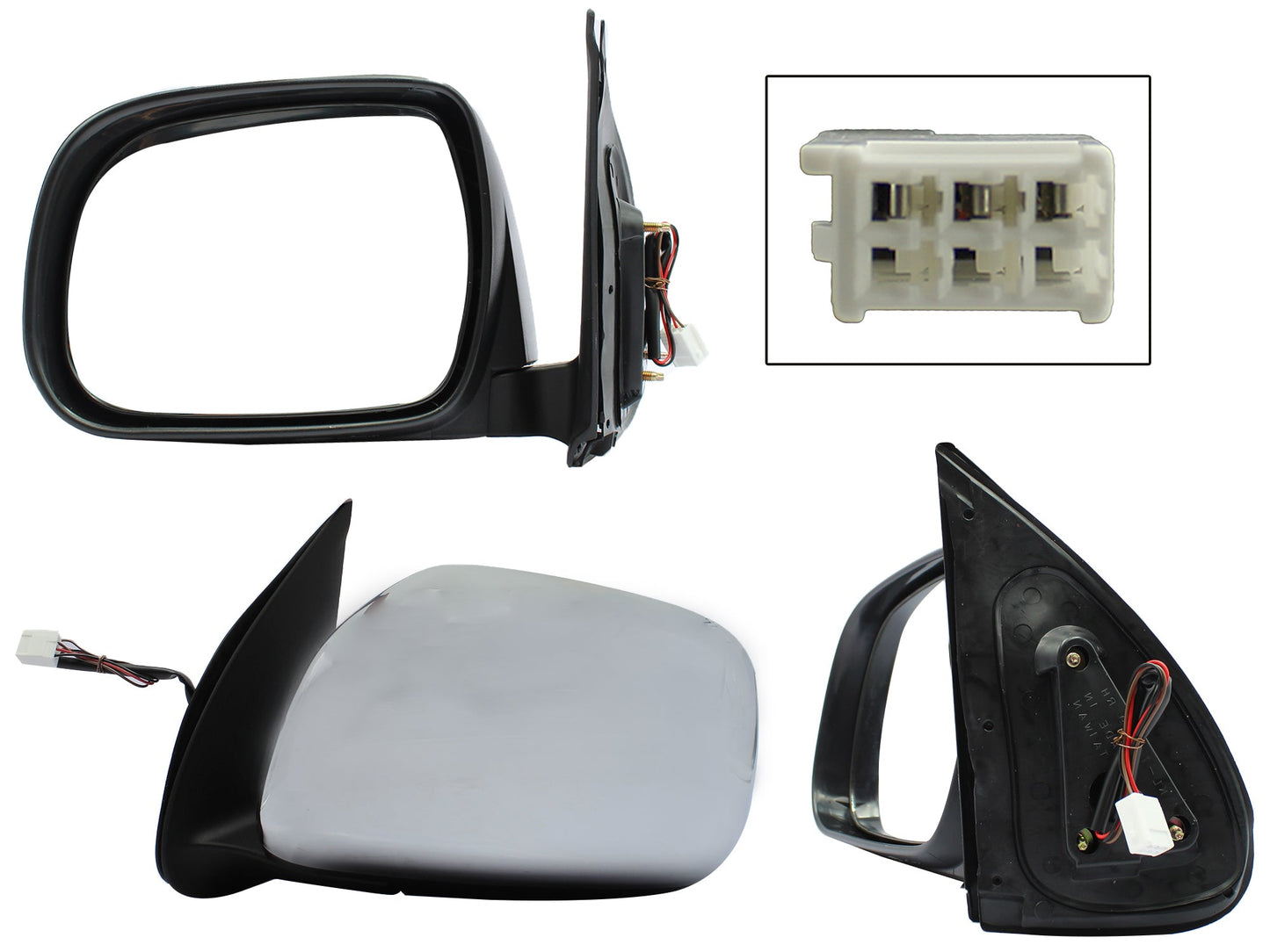 ESPEJO IZQ ELECT CROMO (3PINES)