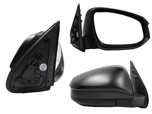 ESPEJO DER MANUAL NEGRO POROSO S/CONTROL (SENCILLA)