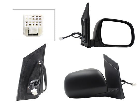 ESPEJO DER ELECT NEGRO P/PINTAR C/DESEMPAÑANTE (5PINES)