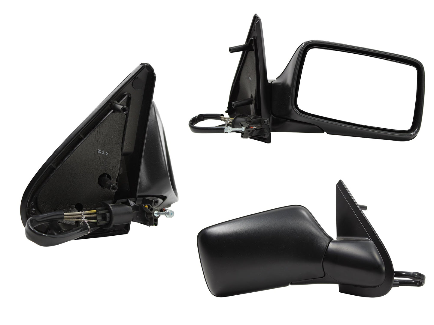 ESPEJO DER MANUAL NEGRO POROSO C/CONTROL