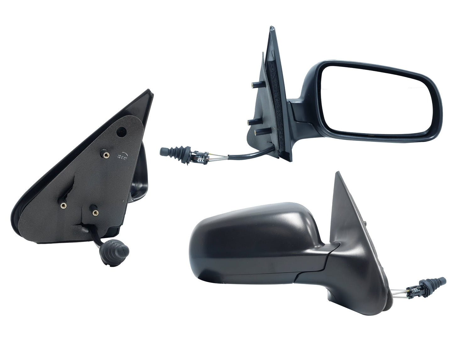 ESPEJO DER MANUAL NEGRO POROSO C/CONTROL (VAGONETA 00-05)