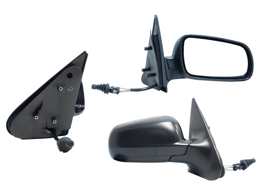 ESPEJO DER MANUAL NEGRO POROSO C/CONTROL (VAGONETA 00-05)