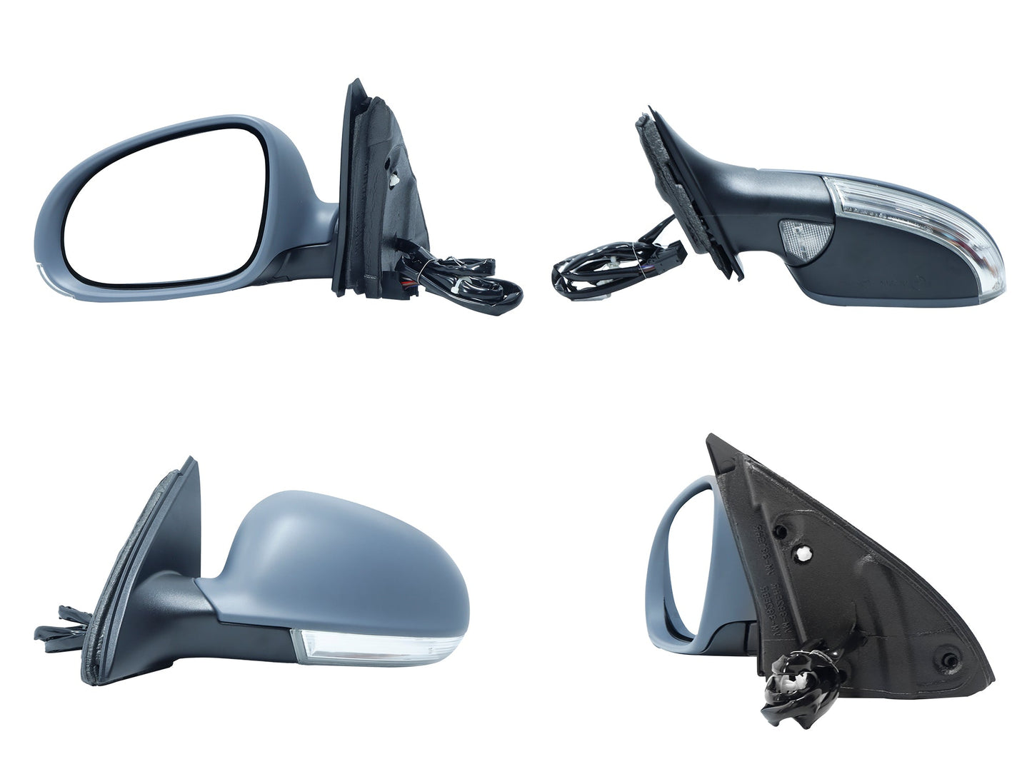 ESPEJO IZQ ELECT GRIS P/PINTAR C/LUZ DIRECCIONAL Y PISO C/DESEMPAÑANTE (7PINES) (BORA GLI)