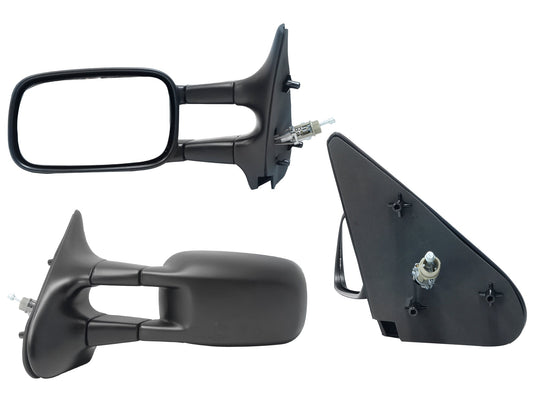 ESPEJO IZQ MANUAL NEGRO LISO C/CONTROL