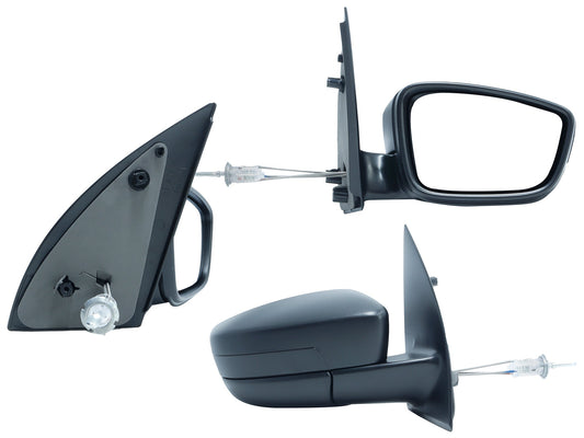 ESPEJO DER MANUAL NEGRO POROSO C/CONTROL
