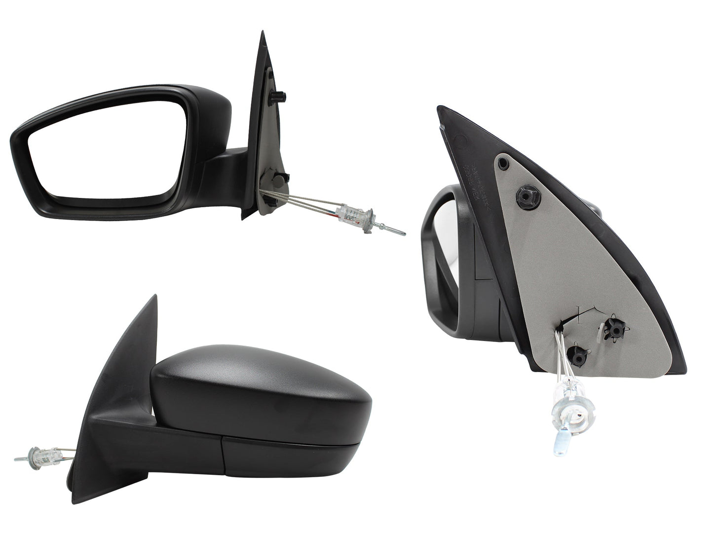 ESPEJO IZQ MANUAL NEGRO POROSO C/CONTROL