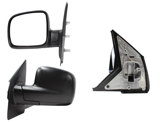 ESPEJO IZQ MANUAL NEGRO POROSO (BASE INT METALICA)