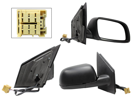 ESPEJO DER ELECT NEGRO P/PINTAR (5PINES)