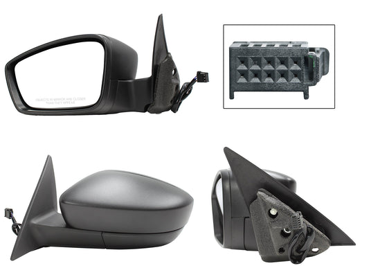 ESPEJO IZQ ELECT NEGRO POROSO C/DESEMPAÑANTE (5PINES)