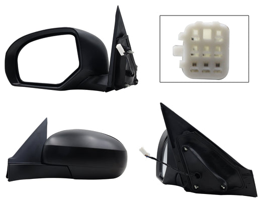 ESPEJO IZQ ELECT NEGRO P/PINTAR (3PINES)