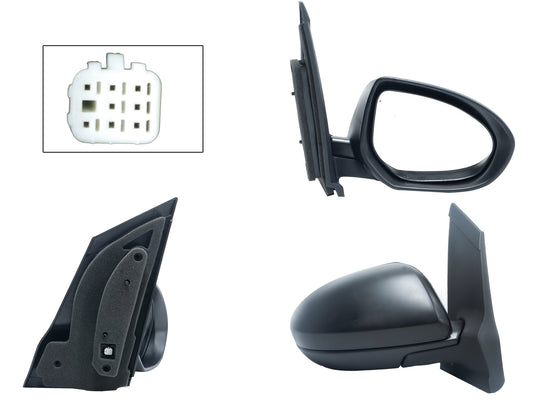 ESPEJO DER ELECT NEGRO P/PINTAR (3PINES)