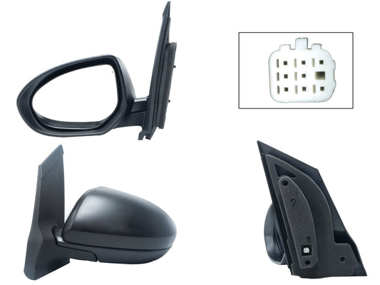 ESPEJO IZQ ELECT NEGRO P/PINTAR (3PINES)