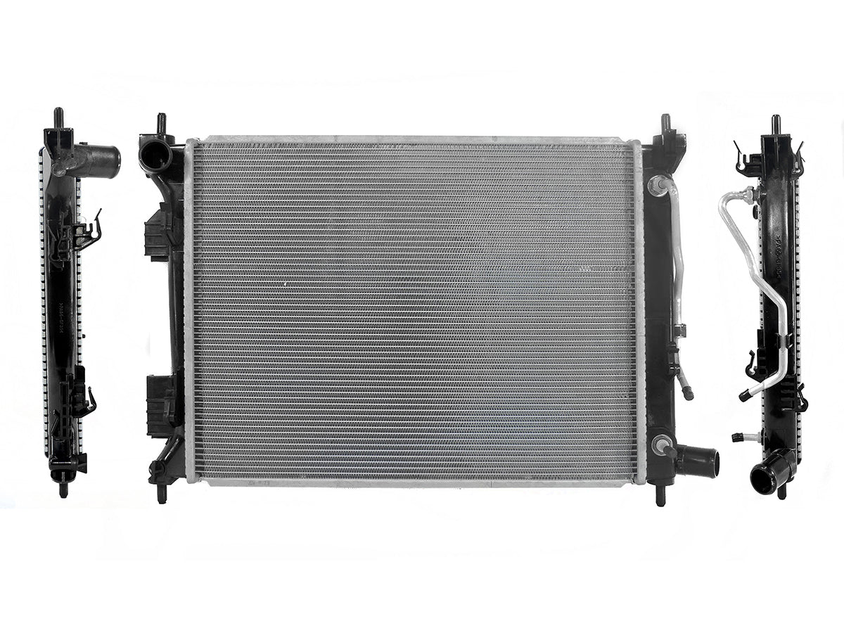 RADIADOR AGUA C/S AIRE AUT 520*400*16MM (GRAND I-10 1.2L 15-20/KIA RIO 1.6L 16-17) T/SOLDADO