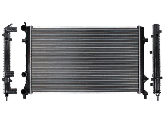 RADIADOR AGUA C/S AIRE STD/AUT 650*400*20MM (BEETLE 2.5L 12-19) T/SOLDADO