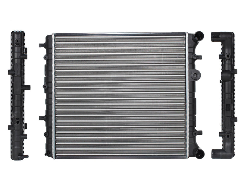 RADIADOR AGUA S/AIRE STD 450*420*22MM C/TUBO RETORNO (SAVEIRO 10-23) T/MECANICO