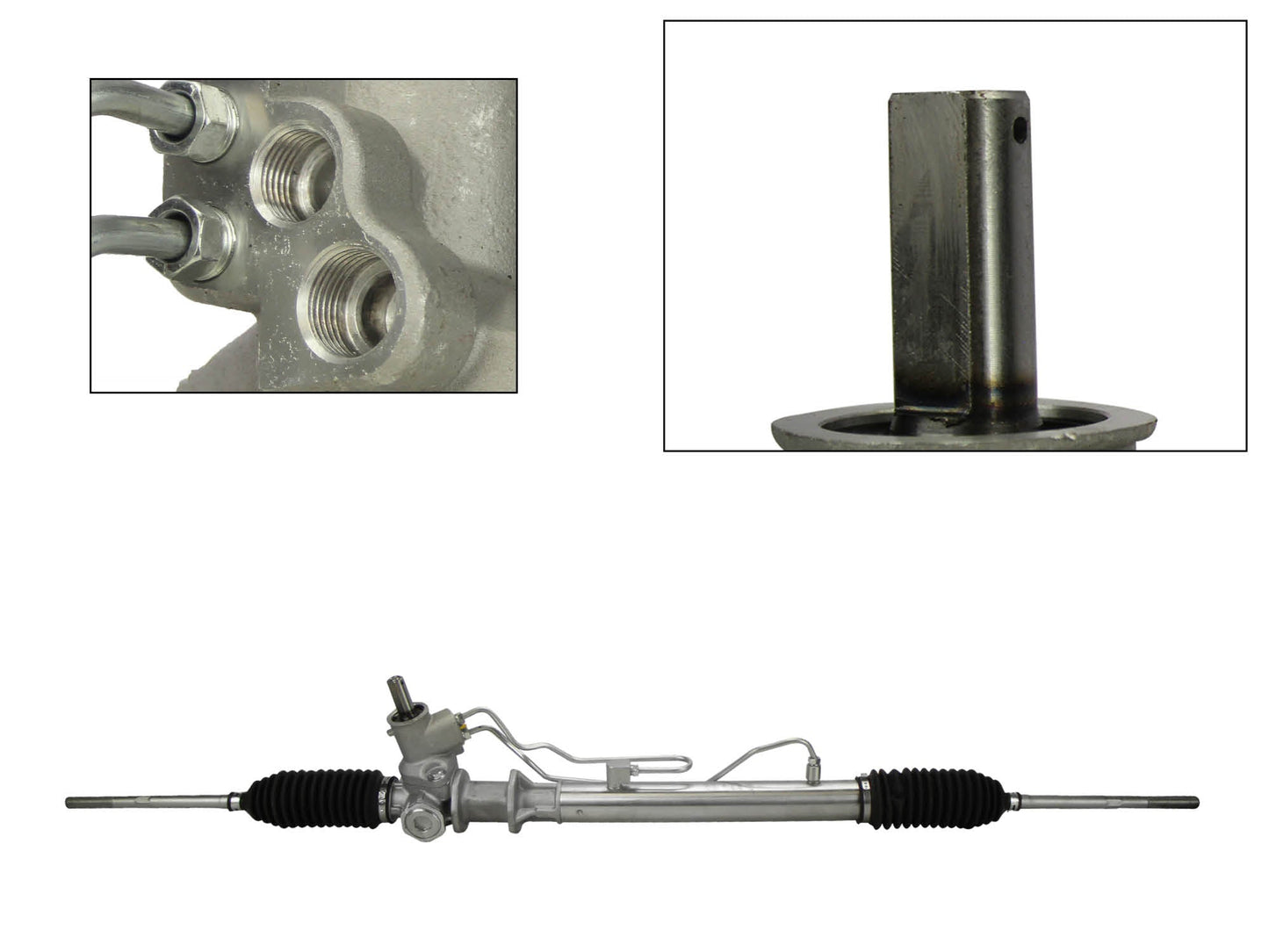 CAJA DE DIRECCION HID C/BIEL S/TER BASE CUADRADA (MEGANE-SCENIC 01-04)