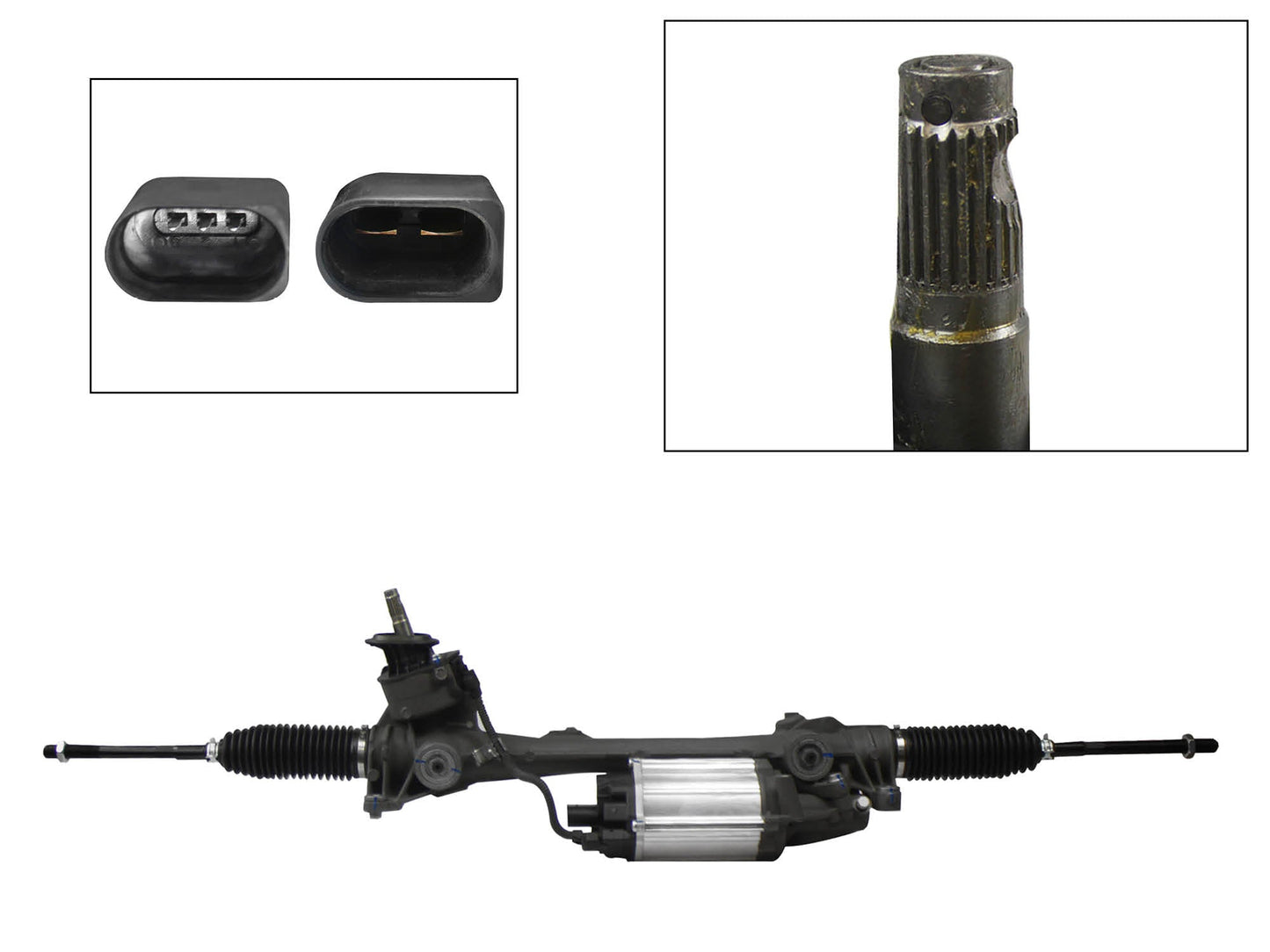 CAJA DE DIREC ELECTRONICA C/MODULO CHICO C/SENSOR C/BIEL S/TER (JT A6 GLI/BEETLE/GOLF A5-A6/PASSAT)