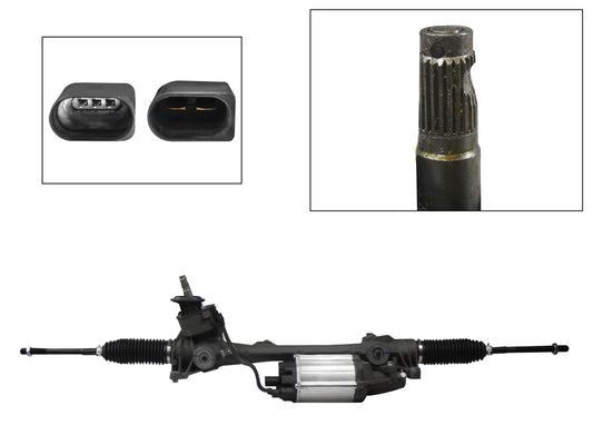 CAJA DE DIREC ELECTRONICA C/MODULO CHICO C/SENSOR C/BIEL S/TER (JT A6 GLI/BEETLE/GOLF A5-A6/PASSAT)